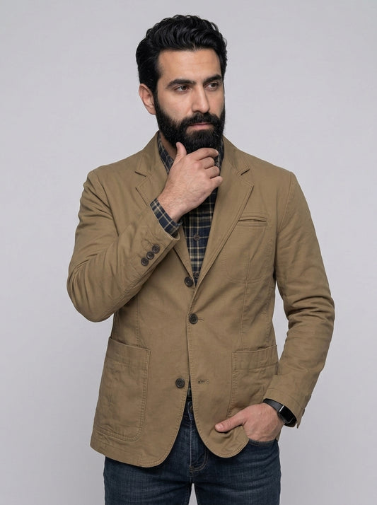 Koltee | Men's Button Up Lapel Collar Blazer Formal Casual Jacket