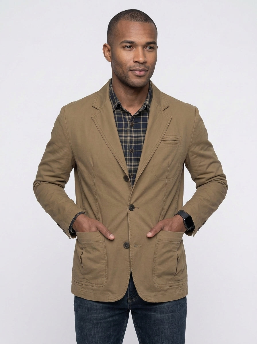 Koltee | Men's Button Up Lapel Collar Blazer Formal Casual Jacket