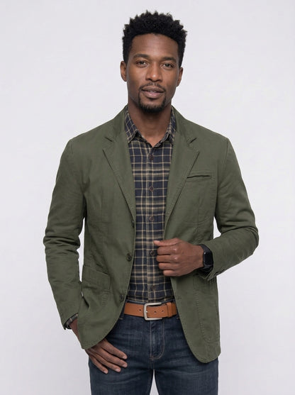 Koltee | Men's Button Up Lapel Collar Blazer Formal Casual Jacket