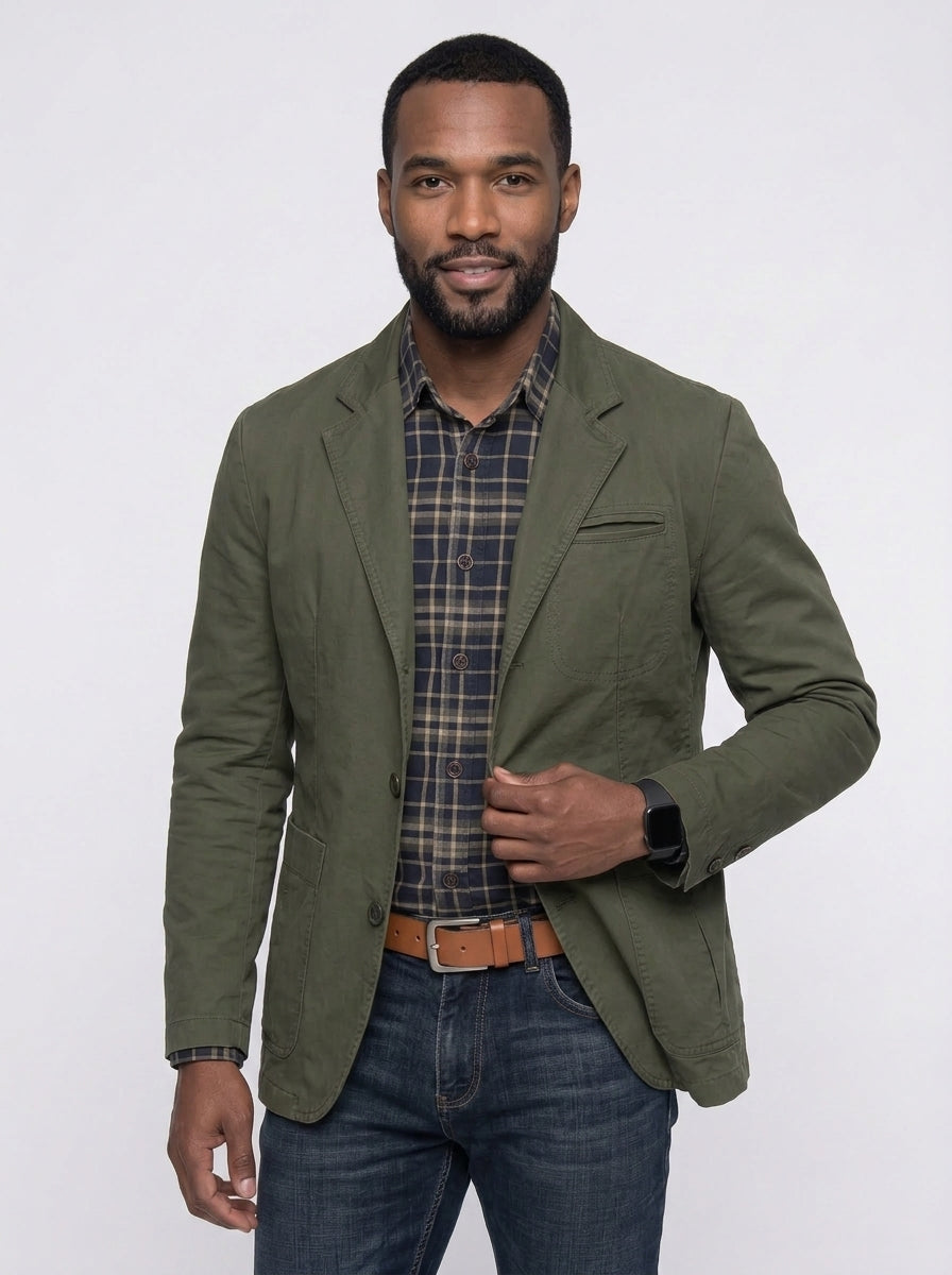 Koltee | Men's Button Up Lapel Collar Blazer Formal Casual Jacket