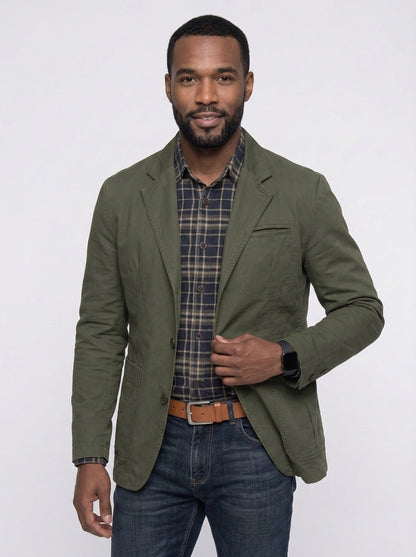 Koltee | Men's Button Up Lapel Collar Blazer Formal Casual Jacket