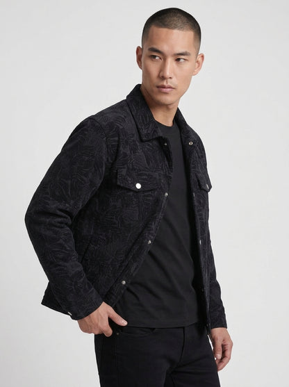Koltee | Men's Corduroy Snap Down Casual Jacket Comfortable Outerwear