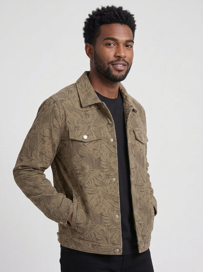 Koltee | Men's Corduroy Snap Down Casual Jacket Comfortable Outerwear