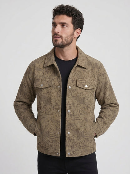 Koltee | Men's Corduroy Snap Down Casual Jacket Comfortable Outerwear
