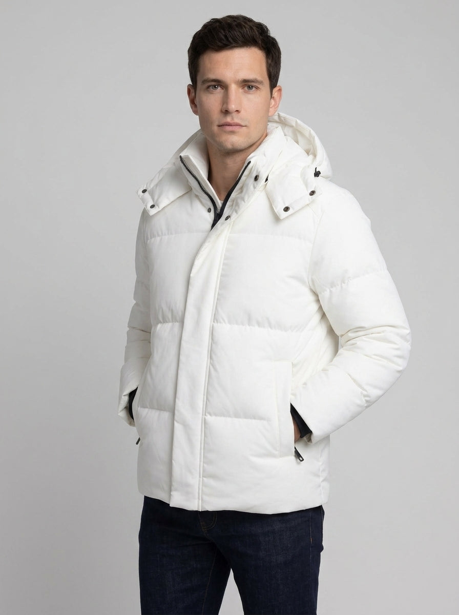Koltee | Men's Hooded Padded Winter Coat Warm Casual Outerwear