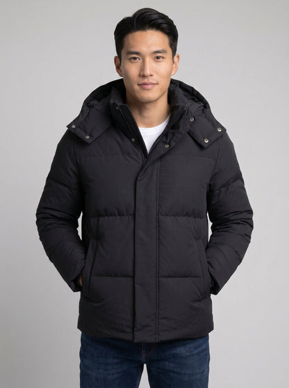 Koltee | Men's Hooded Padded Winter Coat Warm Casual Outerwear