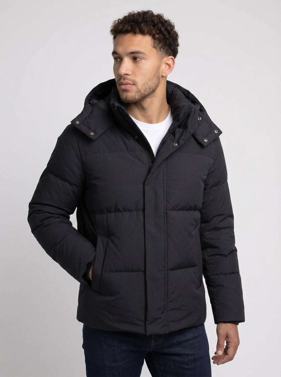 Koltee | Men's Hooded Padded Winter Coat Warm Casual Outerwear
