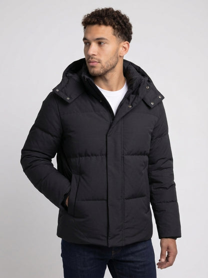 Koltee | Men's Hooded Padded Winter Coat Warm Casual Outerwear