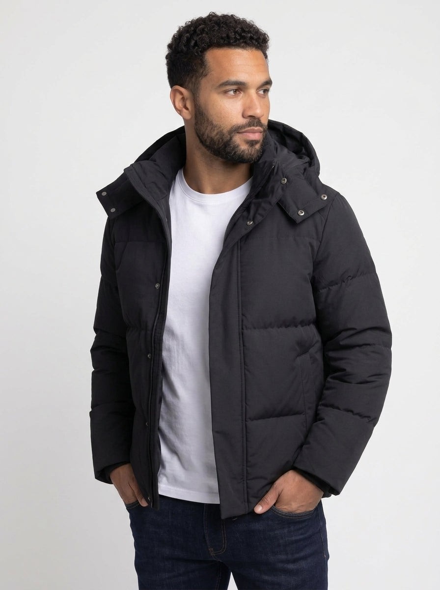 Koltee | Men's Hooded Padded Winter Coat Warm Casual Outerwear