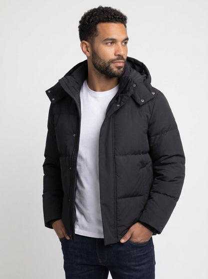 Koltee | Men's Hooded Padded Winter Coat Warm Casual Outerwear