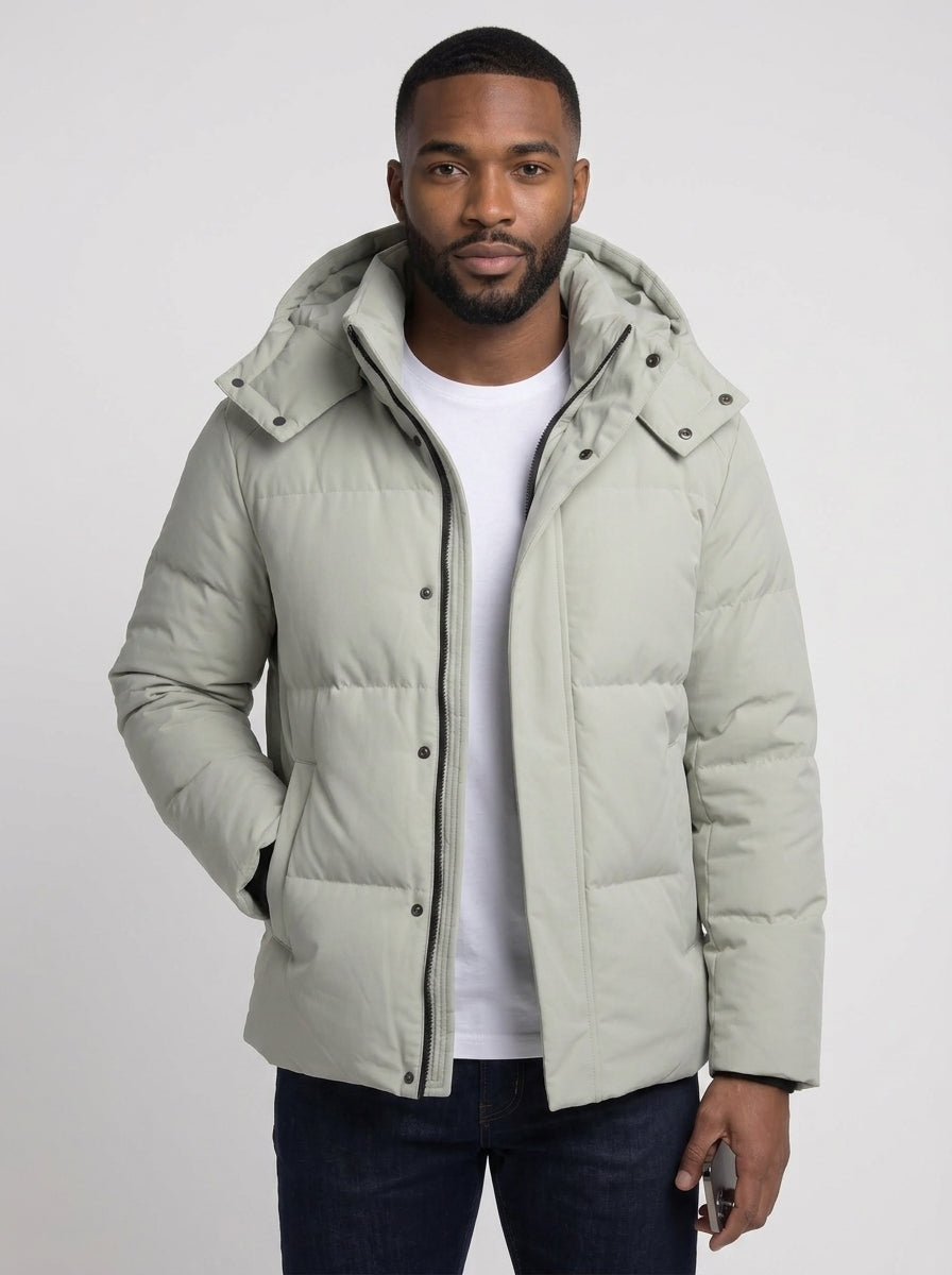 Koltee | Men's Hooded Padded Winter Coat Warm Casual Outerwear
