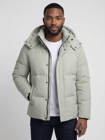 Koltee | Men's Hooded Padded Winter Coat Warm Casual Outerwear